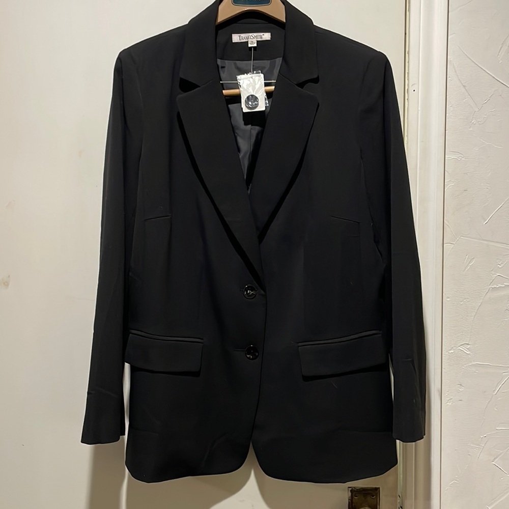 Travelsmith Black Jacket Size 14